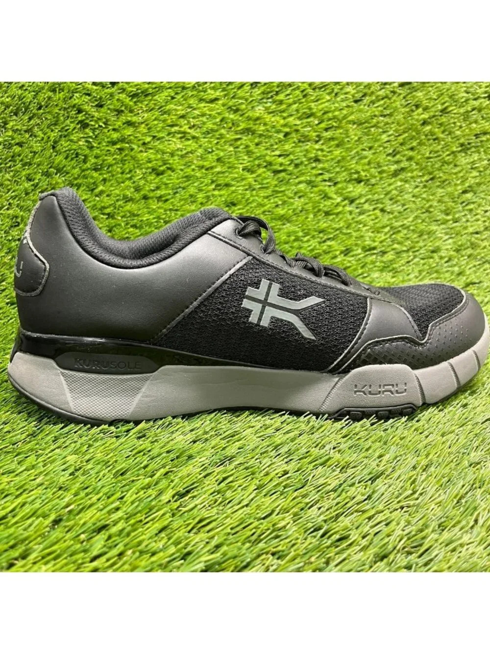 Kuru Quantum 2.0 Mens Size 11 Black Gray Athletic Running Walking Shoes Sneakers